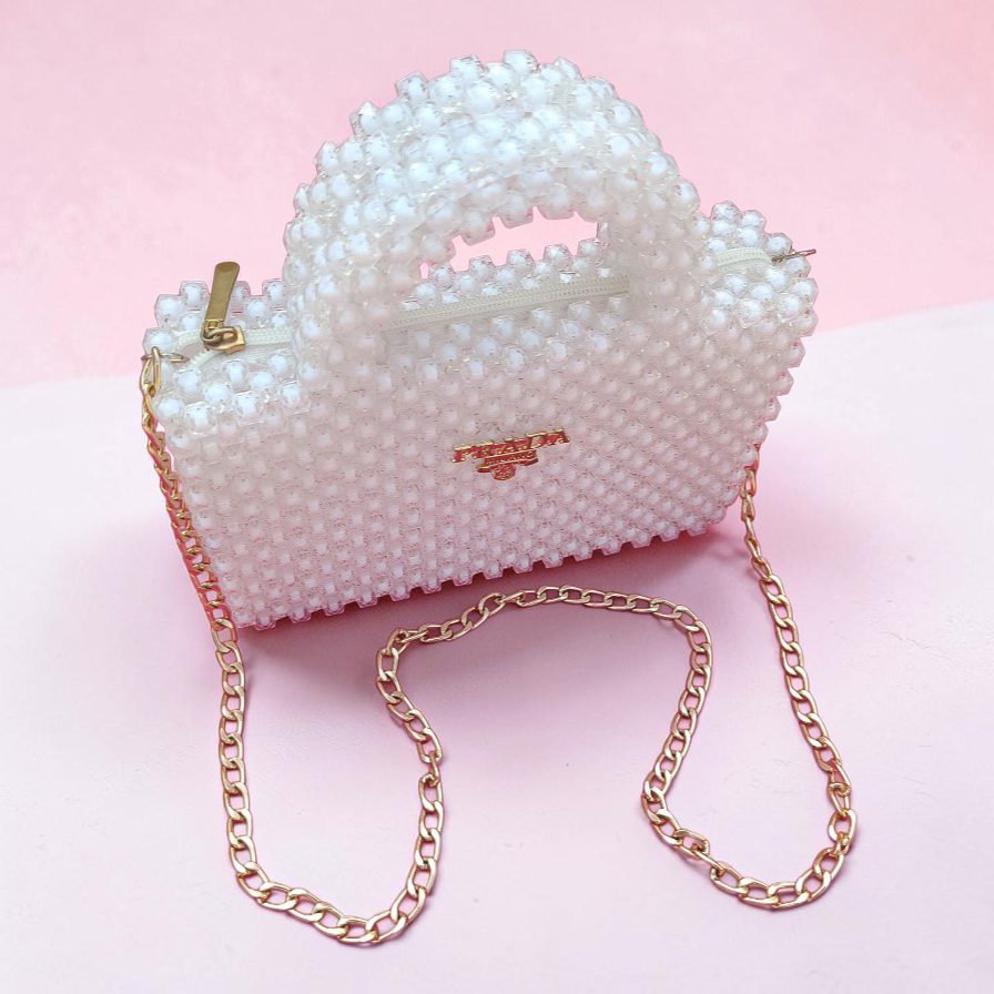Crystal Beaded Handbag For Girls