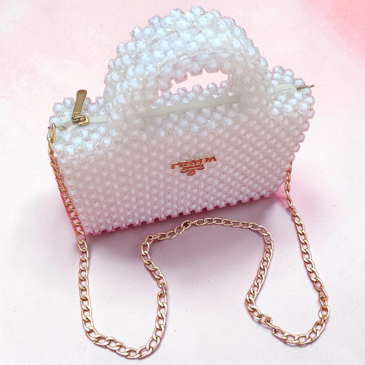 Crystal Beaded Handbag For Girls