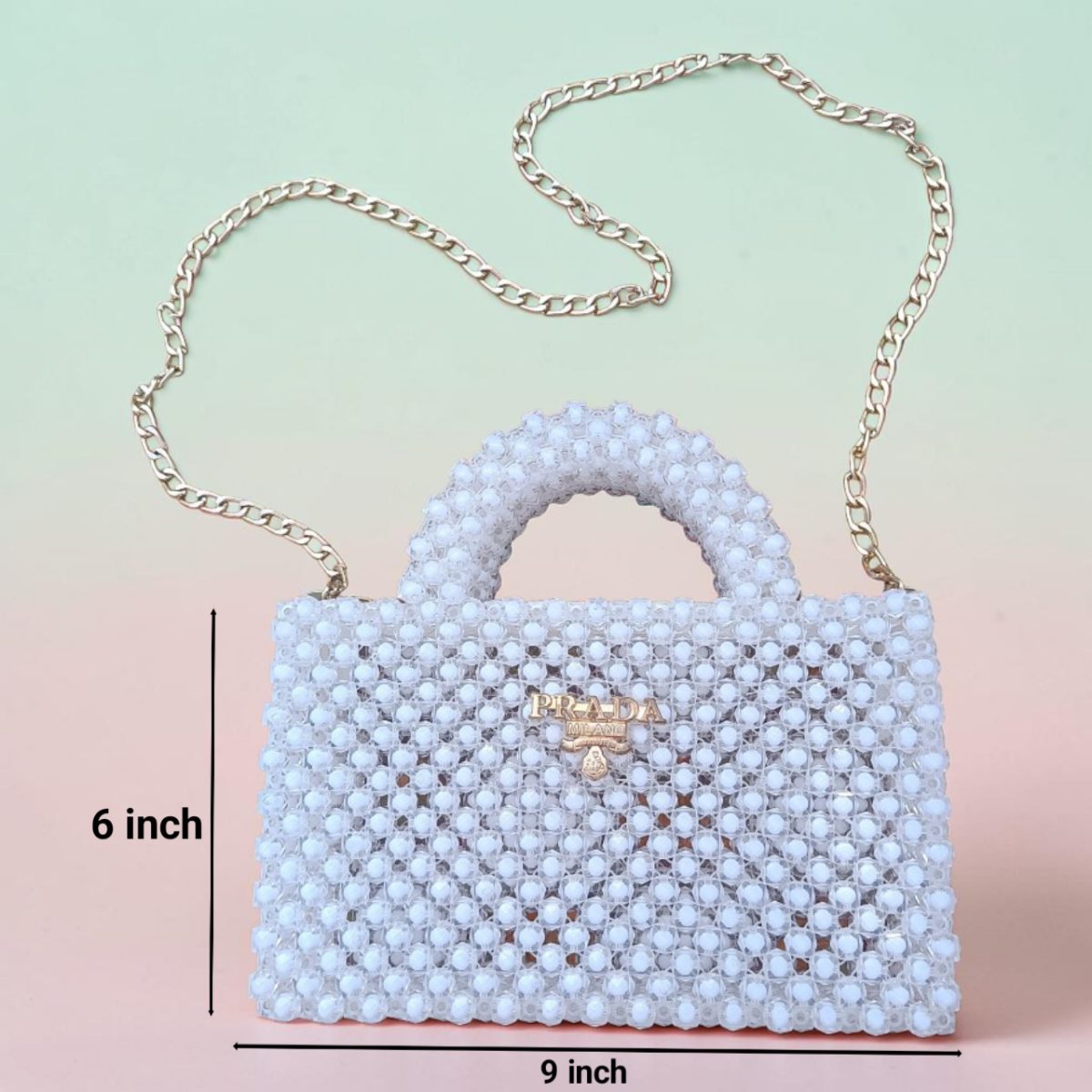 Crystal Beaded Handbag For Girls