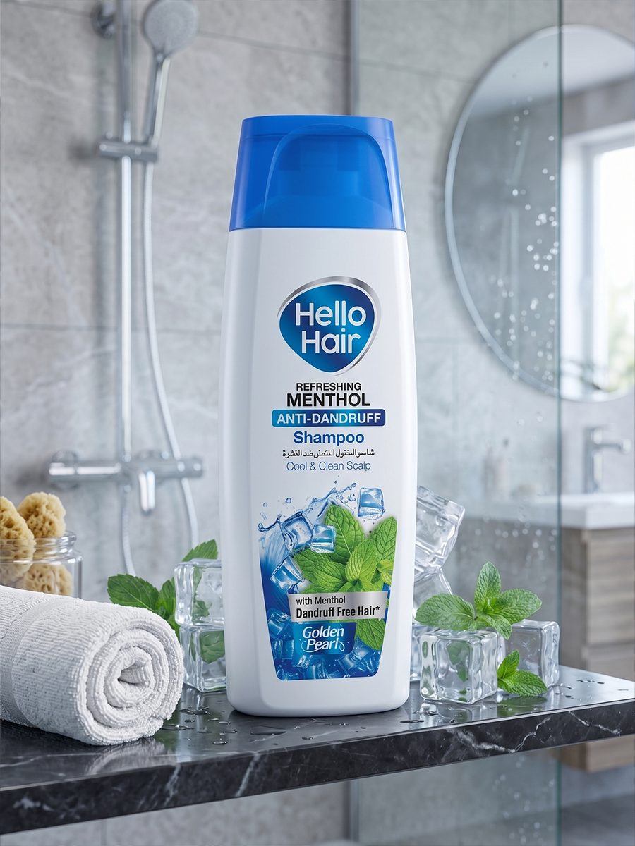 Hello Hair Refreshing Menthol Anti Dandruff Shampoo